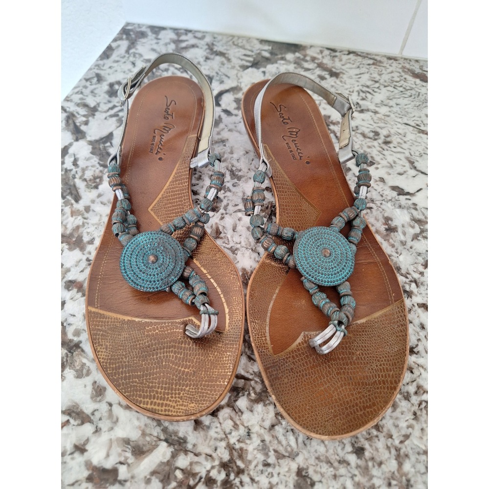 Sesto Meucci  Multicolor  Ankle‎ Strap Sandal, Womens Size 9